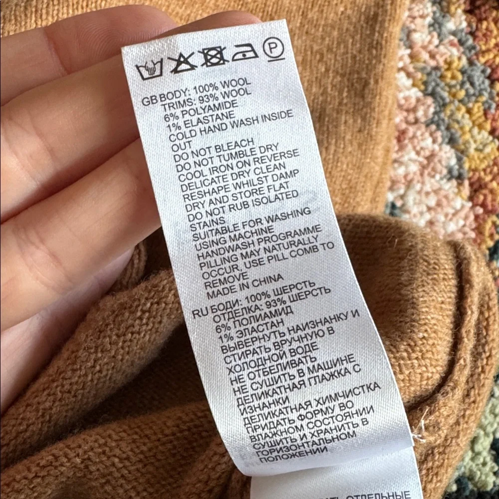 REISS Merino Wool Crewneck Sweater